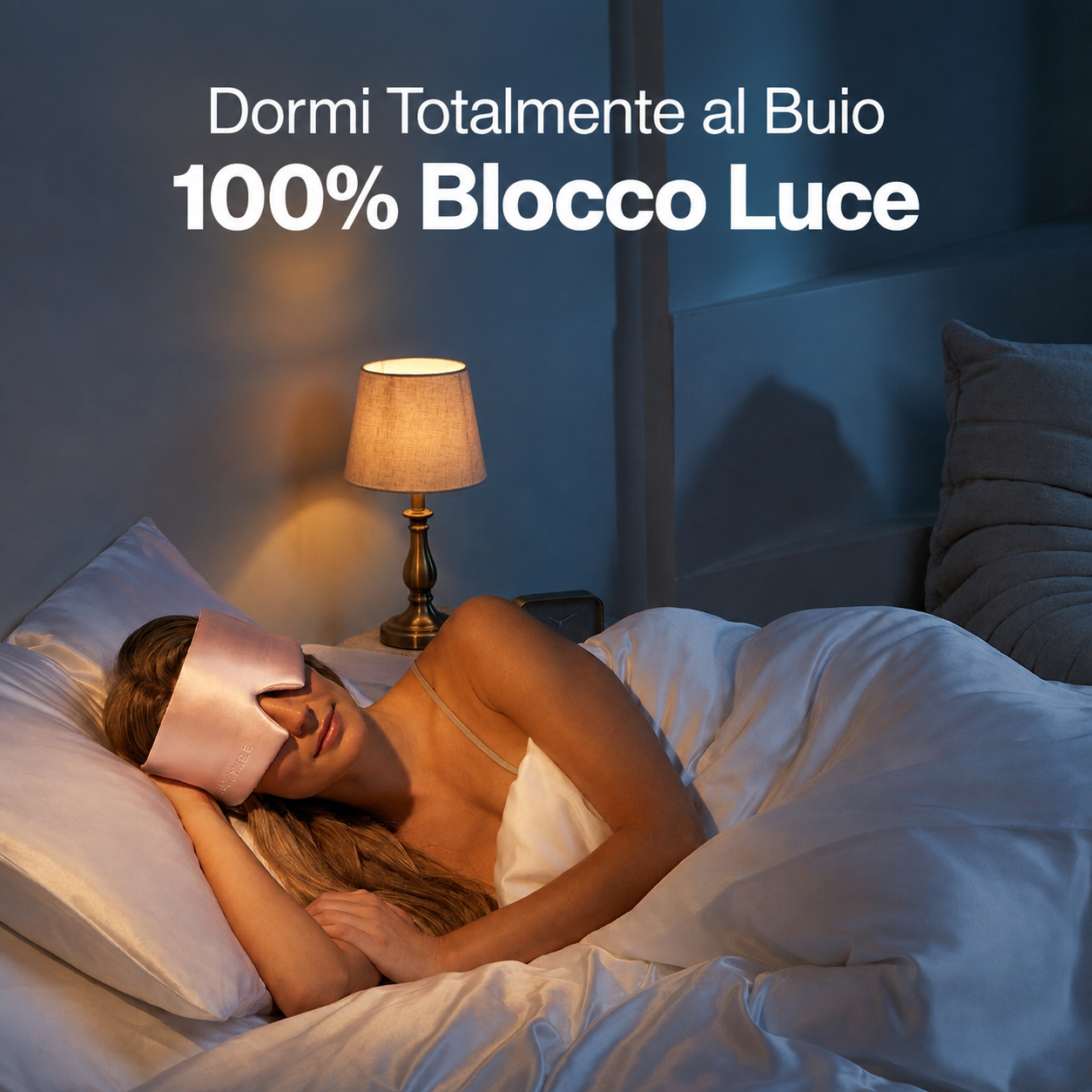 Maschera Sonno di Pura Seta di Gelso al 100%